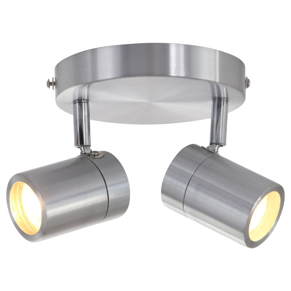 Mexlite Spot LED IP44, staal 2487st.