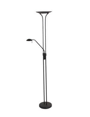 Mexlite Vloerlamp Biron H 180 cm DIM zwart