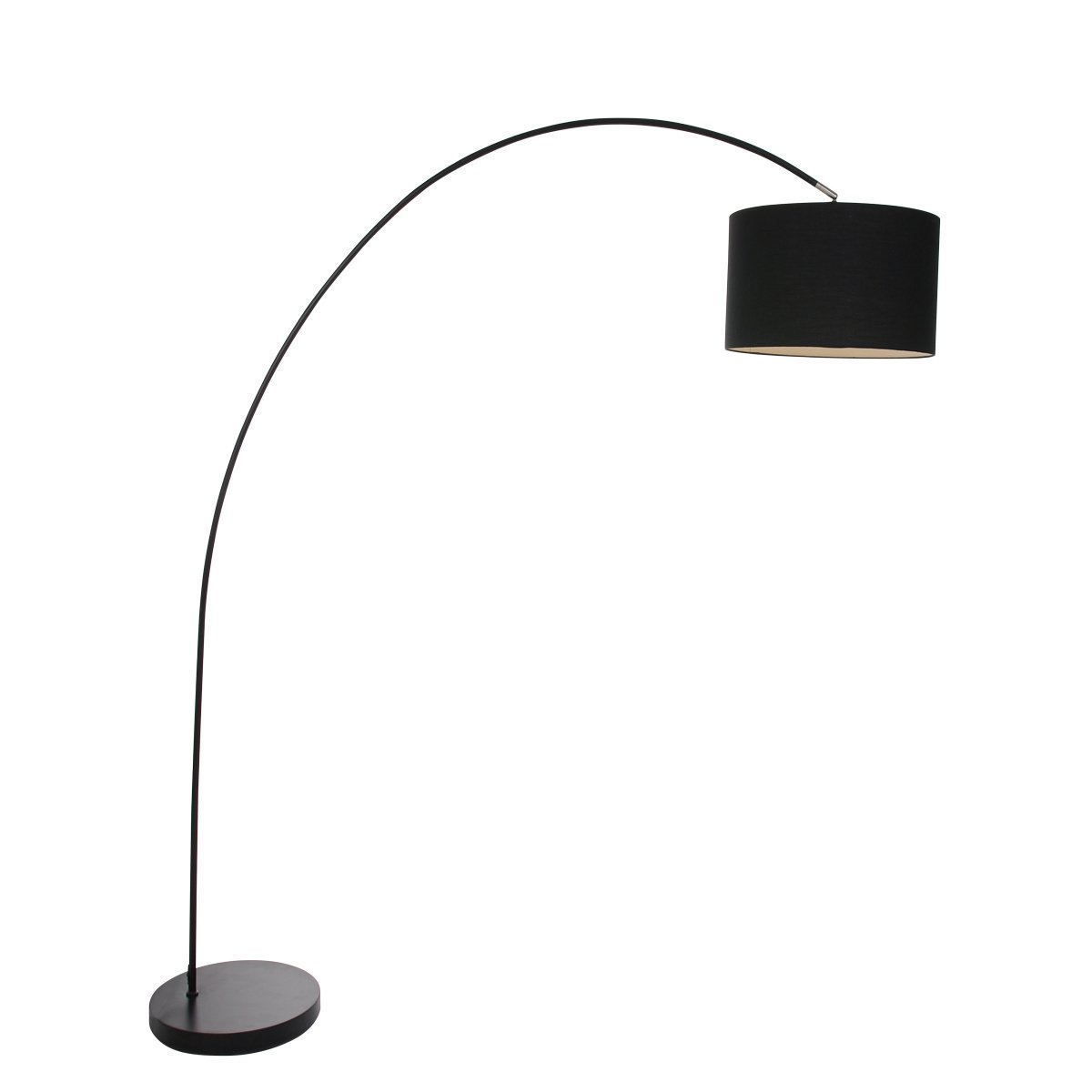 Mexlite Vloerlamp mexlite solva 7976zw zwart kap