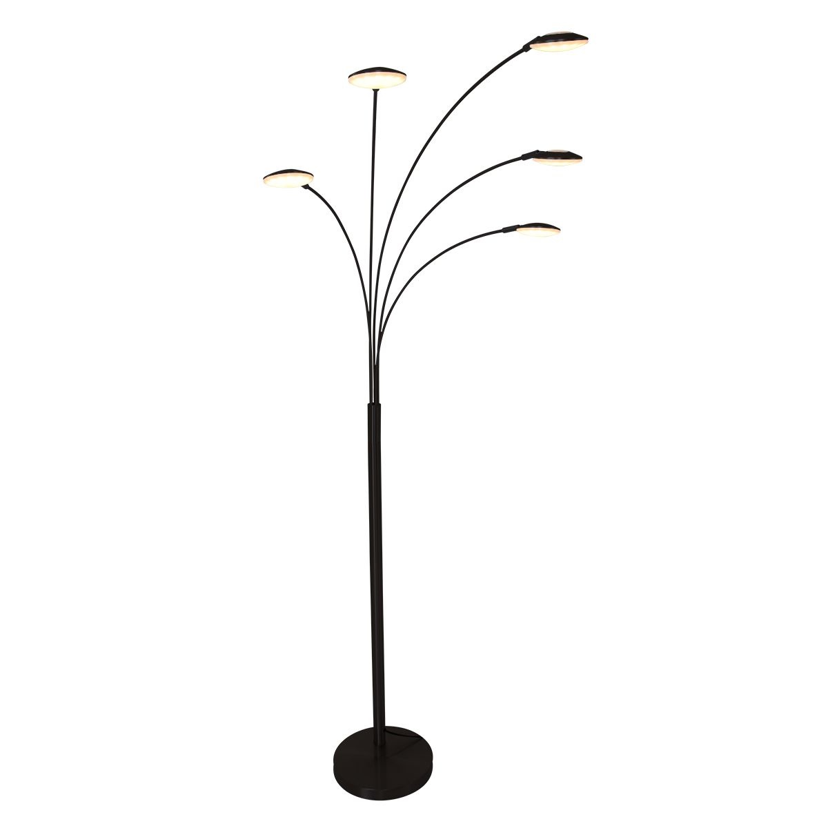 Mexlite Vloerlamp synna LED zwart