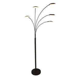 Mexlite Vloerlamp synna LED zwart