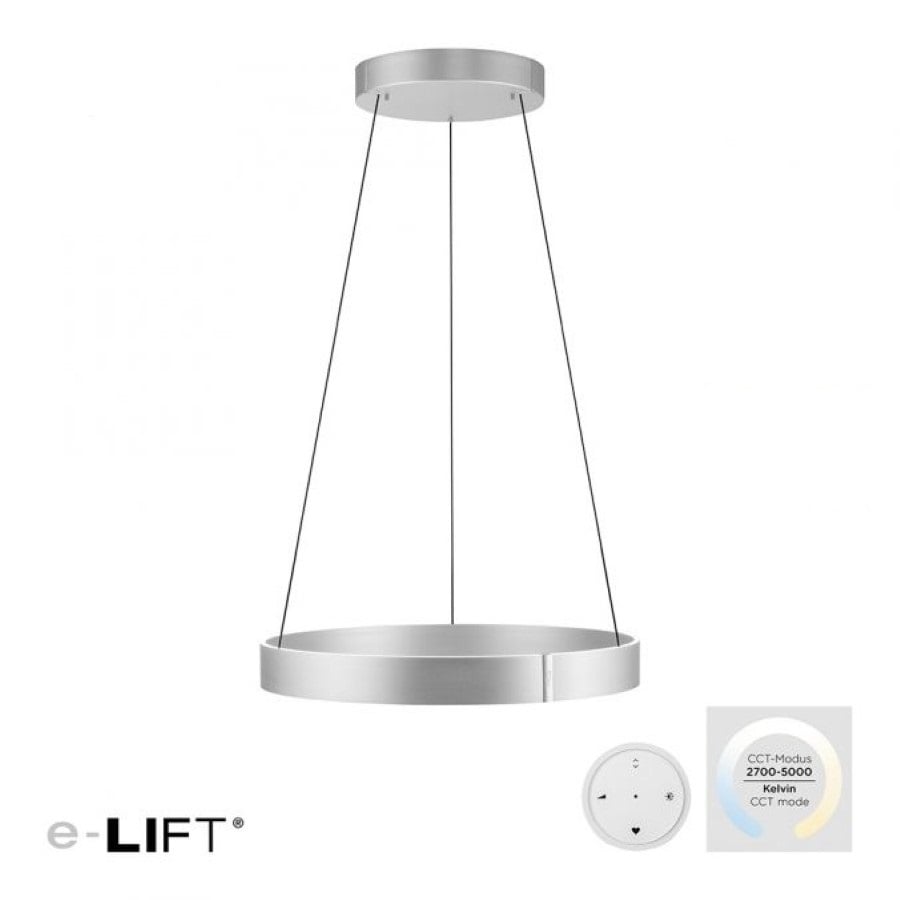 Neuhaus PURE Hanglamp E-Clipse e-Lift Ø 70 cm mat chroom