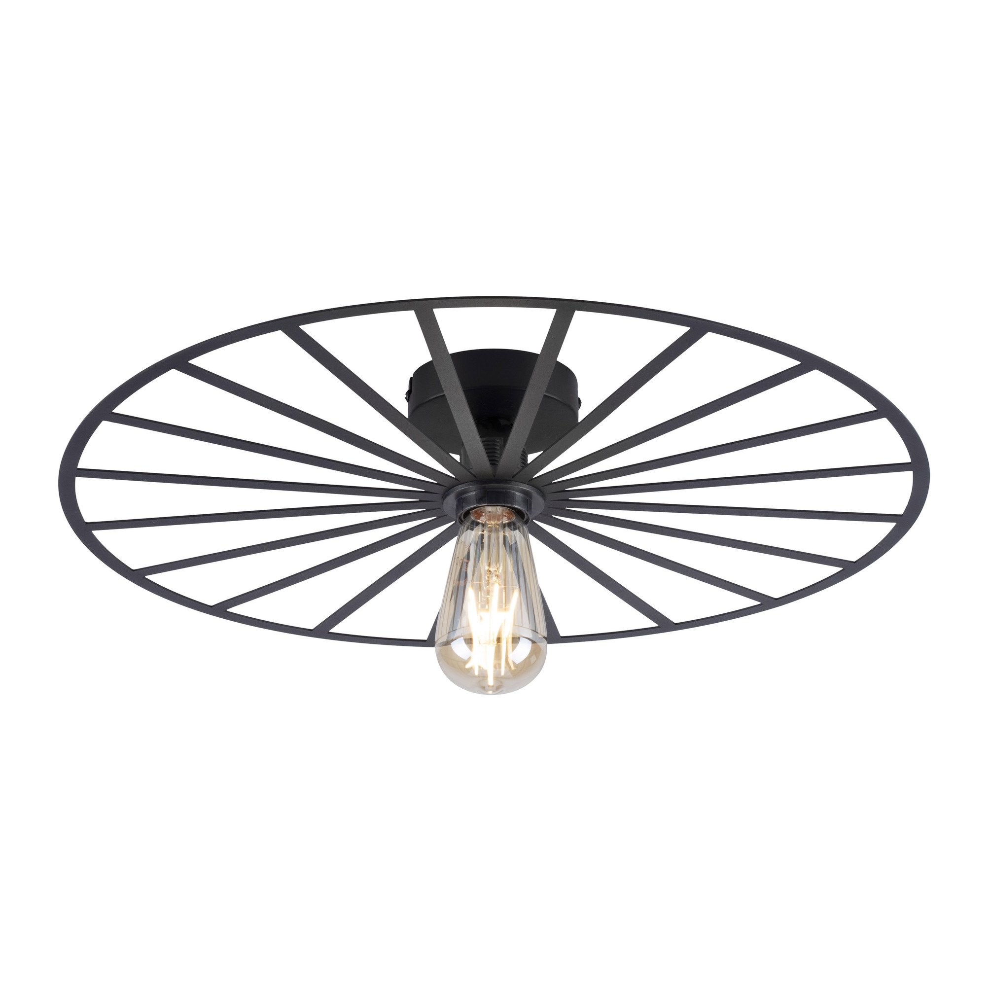 Paul Neuhaus Isabella plafondlamp 50 cm zwart.