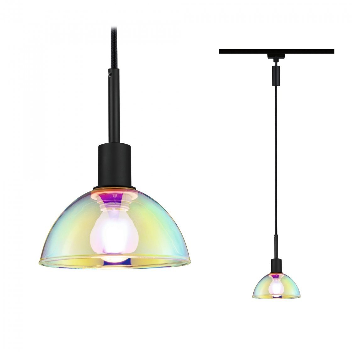 Paulmann Hanglamp 130 zwart - stijlvolle zwarte hanglamp.