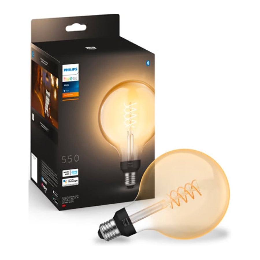 Philips HUE Lichtbron E27 Filament G93 White