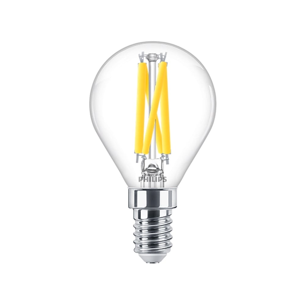 Philips LED E14 kogel 25-2.5 Watt Philips warmglow filament DIM