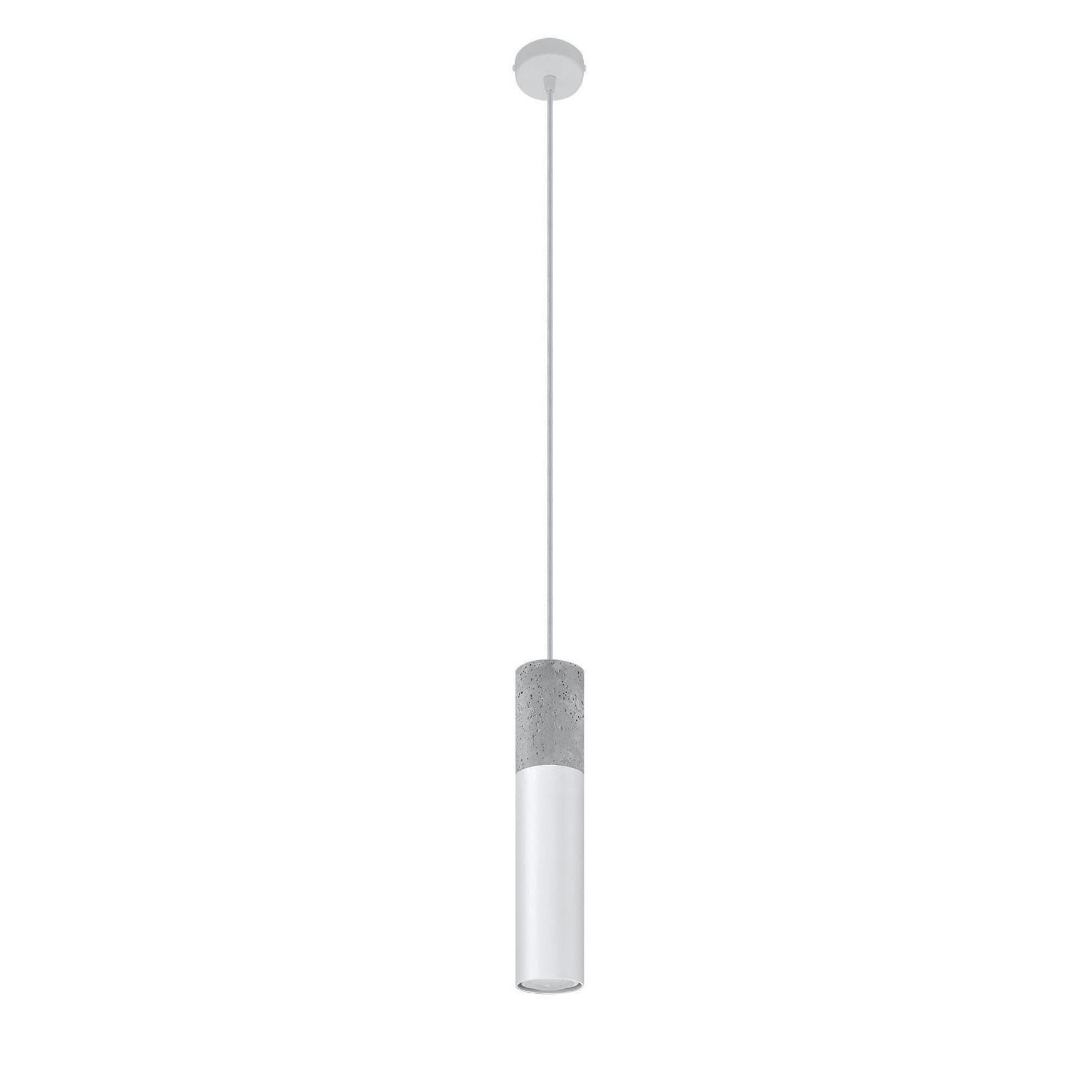 Sollux Hanglamp Borgio, beton wit.