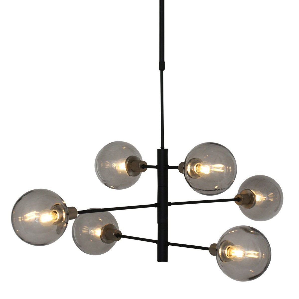 Steinhauer Hanglamp Constellation 6 lichts Ø 105 cm 2709 zwart