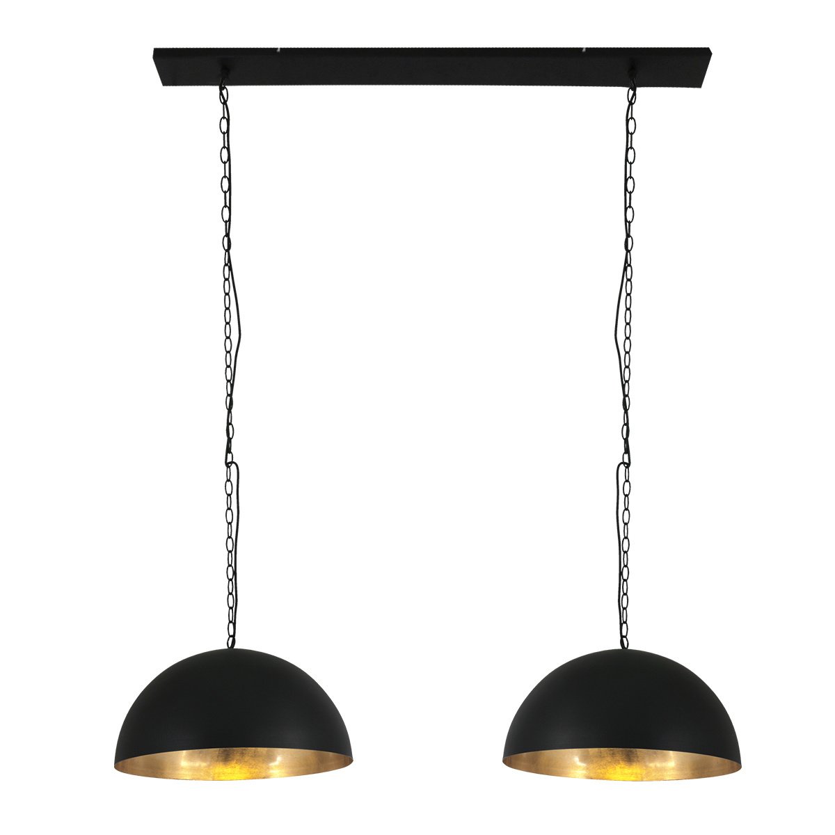 Steinhauer Hanglamp semicerikel 2556 zwart goud