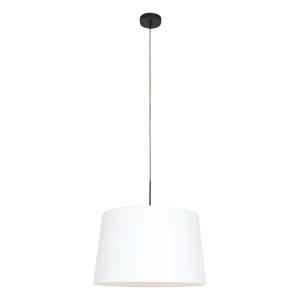 Steinhauer Hanglamp Sparkled light 8189 zwart kap effen wit