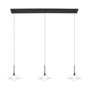 Steinhauer Hanglamp tallerken LED 2654zw zwart