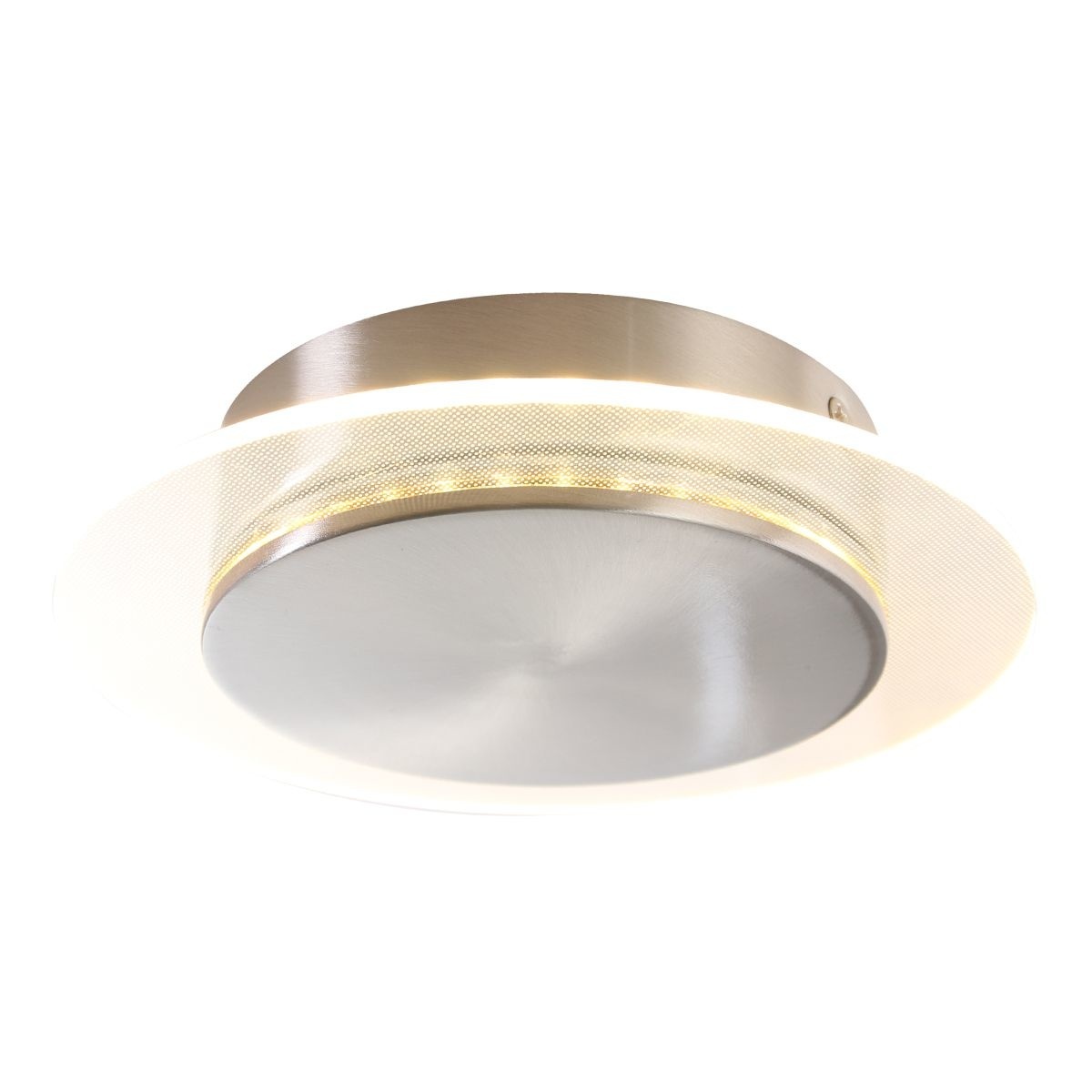 Steinhauer Plafondlamp Lido Ø 17 cm mat chroom