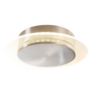 Steinhauer Plafondlamp Lido Ø 17 cm mat chroom