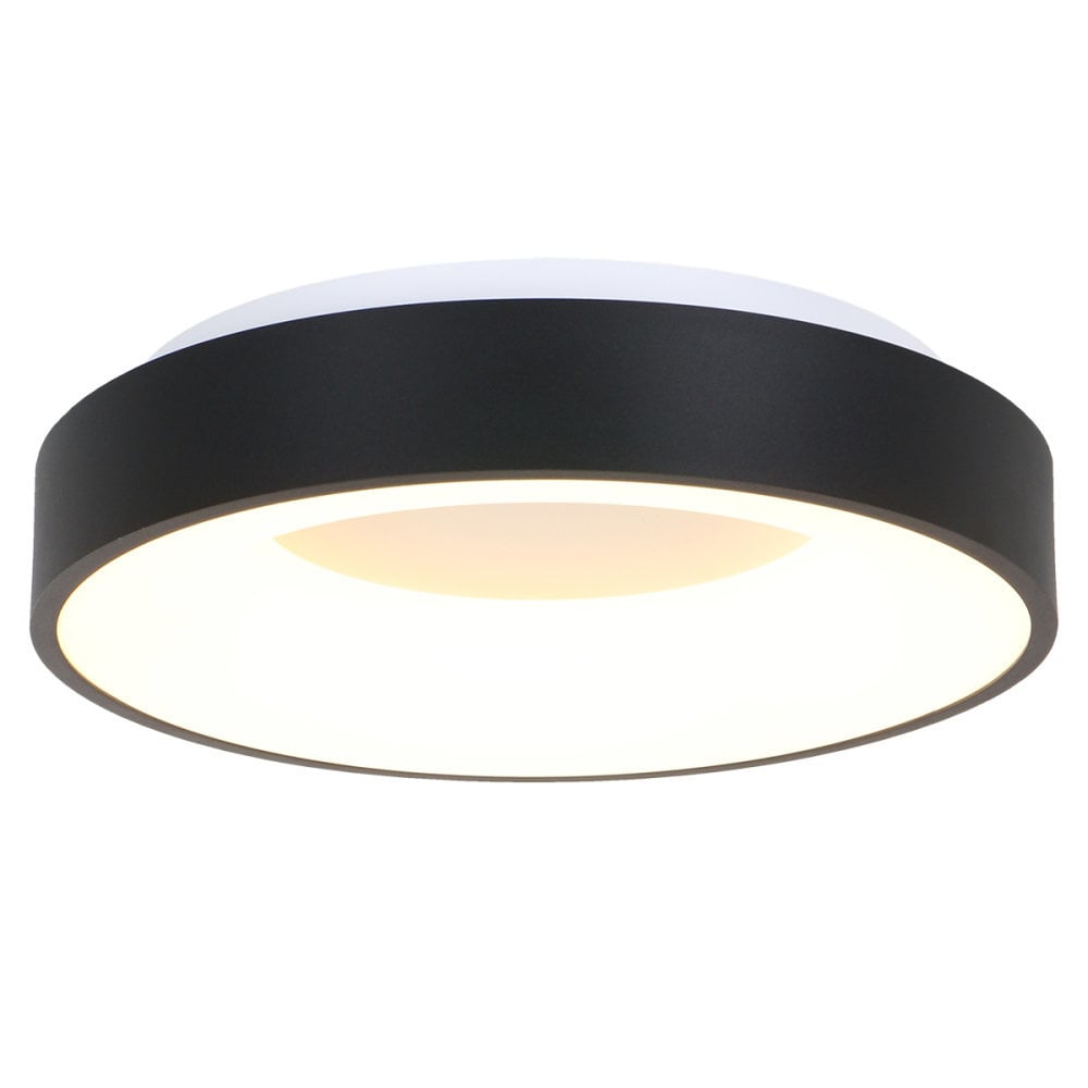 Steinhauer Plafondlamp Ringlede Ø 48 cm 2563 zwart