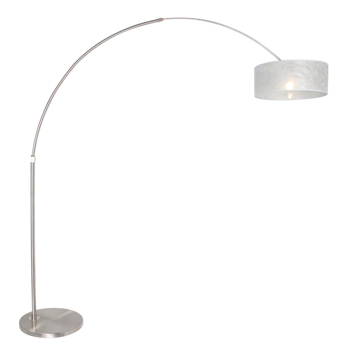 Steinhauer Vloerlamp Sparkled light 9680 staal kap sizoflor zilver