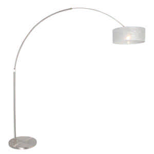 Steinhauer Vloerlamp Sparkled light 9680 staal kap sizoflor zilver