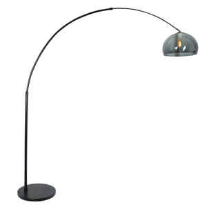 Steinhauer Vloerlamp Sparkled light 9878 zwart kunststof grijze kap