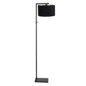 Steinhauer Vloerlamp Stang H 160 cm zwarte kap - zwart