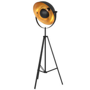 Steinhauer Vloerlamp Sunflower H 163 cm zwart