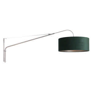 Steinhauer Wandlamp elegant classy 8130 staal velours kap groen