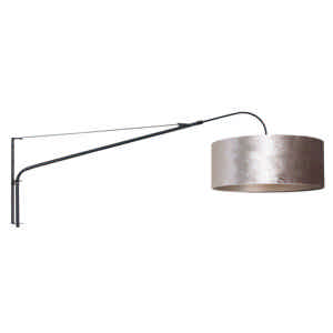 Steinhauer Wandlamp elegant classy 8134 zwart zilver velours kap