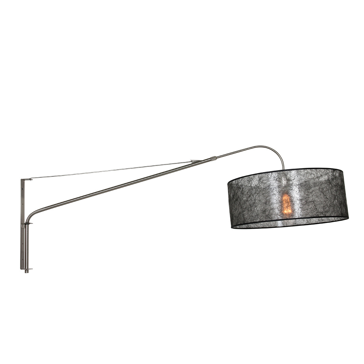 Steinhauer Wandlamp elegant classy 9325 staal kap zwart sizoflor