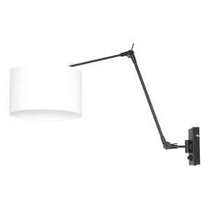 Steinhauer Wandlamp prestige chic 8118 zwart kap effen wit