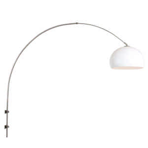 Steinhauer Wandlamp Sparkled light 8200st staal kap kunststof wit