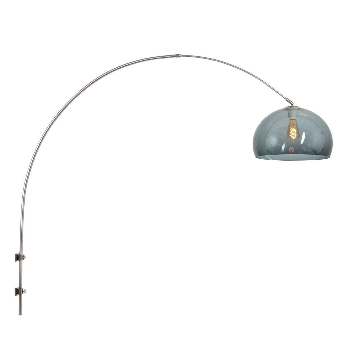 Steinhauer Wandlamp Sparkled light 8201st staal kap kunststof grijs