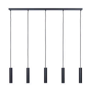 Ztahl Hanglamp Salerno 5 lichts L 120 cm zwart